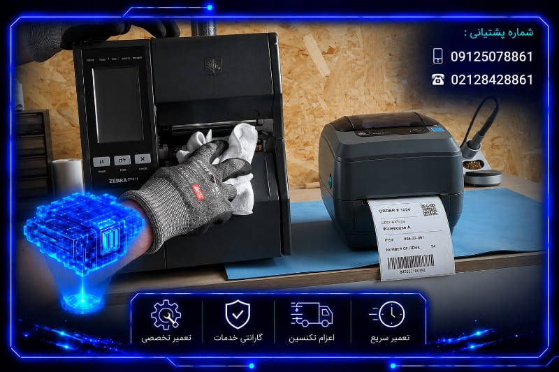 تعمیرات لیبل پرینتر صنعتی